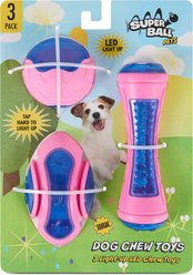 Wham-O Superball Light Up Dog Toy, 3 count