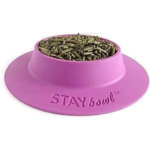 Wheeky Pets STAYbowl Small Pet Tip-Proof Bowl, Large, Lilac