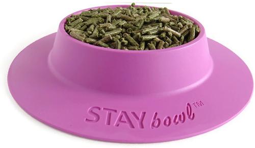 Show full view: Wheeky Pets STAYbowl Small Pet Tip-Proof Bowl, Large, Lilac slide 2 of 10