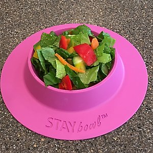 Wheeky Pets STAYbowl Small Pet Tip-Proof Bowl, Large, Lilac