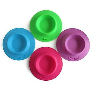 Wheeky Pets STAYbowl Small Pet Tip-Proof Bowl, Large, Lilac