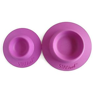 Wheeky Pets STAYbowl Small Pet Tip-Proof Bowl, Large, Lilac