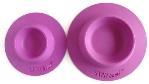 Show full view: Wheeky Pets STAYbowl Small Pet Tip-Proof Bowl, Large, Lilac slide 9 of 10
