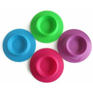 Wheeky Pets STAYbowl Small Pet Tip-Proof Bowl, Large, Spring Green