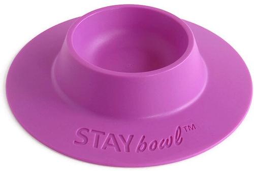 Show full view: Wheeky Pets STAYbowl Small Pet Tip-Proof Bowl, Small, Lilac slide 1 of 5