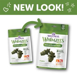 WHIMZEES by Wellness Alligator Dental Chews Natural Grain-Free Dental Dog Treats, Large, 6 count slide 2 of 9