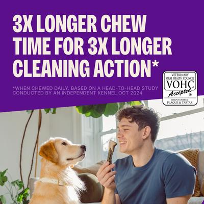 Show full view: WHIMZEES by Wellness Brushzees Dental Chews Natural Grain-Free Dental Dog Treats, Medium, 12 count slide 4 of 11