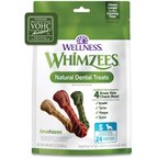 WHIMZEES by Wellness Brushzees Dental Chews Natural Grain-Free Dental Dog Treats, Small, 24 count