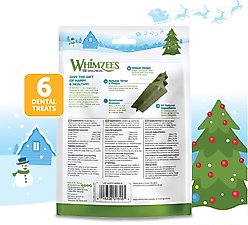 WHIMZEES by Wellness Holiday Dental Chews Natural Grain-Free Dental Dog Treats, Medium, 6 count slide 2 of 9
