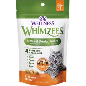WHIMZEES by Wellness Natural Chicken Dental Cat Treats, 2-oz bag