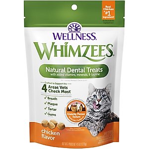 WHIMZEES by Wellness Natural Chicken Dental Cat Treats, 4.5-oz bag