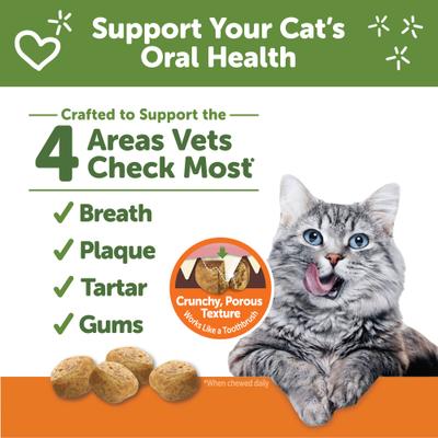 Show full view: WHIMZEES by Wellness Natural Chicken Dental Cat Treats, 4.5-oz bag slide 3 of 12