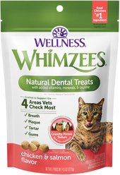 WHIMZEES by Wellness Natural Chicken & Salmon Dental Cat Treats, 4.5-oz bag