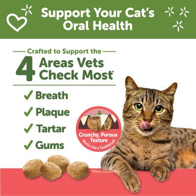 Show full view: WHIMZEES by Wellness Natural Chicken & Salmon Dental Cat Treats, 4.5-oz bag slide 3 of 12