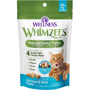 WHIMZEES by Wellness Natural Chicken & Tuna Dental Cat Treats, 2-oz bag