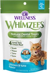 WHIMZEES by Wellness Natural Chicken & Tuna Dental Cat Treats, 4.5-oz bag