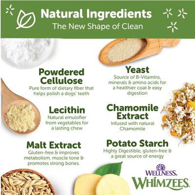 Show full view: WHIMZEES by Wellness Occupy Antler Dental Chews Natural Grain-Free Dental Dog Treats, Medium, 12 count slide 4 of 13