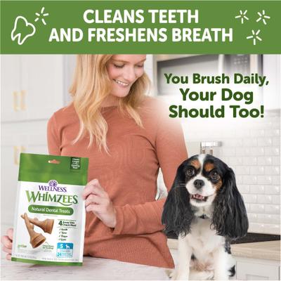 Show full view: WHIMZEES by Wellness Occupy Antler Dental Chews Natural Grain-Free Dental Dog Treats, Small, 24 count slide 7 of 13