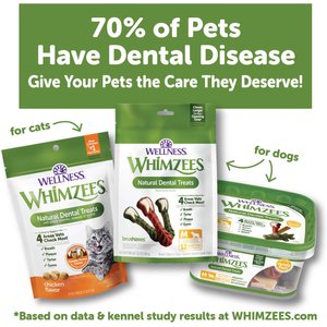 WHIMZEES by Wellness Puppy Dental Chews Natural Grain-Free Dental Dog Treats, Extra Small/Small, 30 count