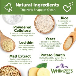 WHIMZEES by Wellness Rice Bone Dental Chews Natural Dental Dog Treats, Large, 9 count slide 2 of 8