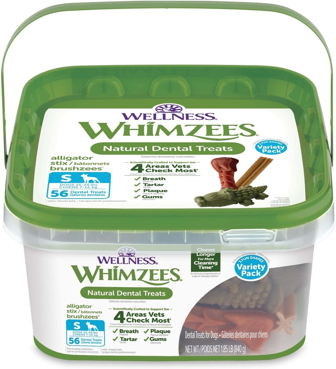 WHIMZEES by Wellness Variety Box Dental Chews Natural Grain-Free