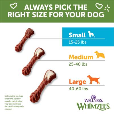 Show full view: WHIMZEES by Wellness Variety Box Dental Chews Natural Grain-Free Dental Dog Treats, Small, 56 count slide 8 of 13