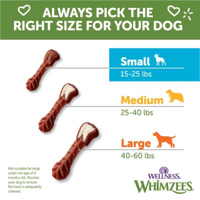 Show full view: WHIMZEES by Wellness Variety Box Dental Chews Natural Grain-Free Dental Dog Treats, Small, 89 count slide 10 of 13