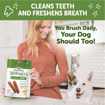 Show full view: WHIMZEES by Wellness Veggie Strip Dental Chews Natural Grain-Free Dental Dog Treats, Medium, 14 count slide 5 of 12