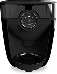 Whisker Feeder-Robot Smoke Hopper Dog & Cat Feeder, Black, 32-cup