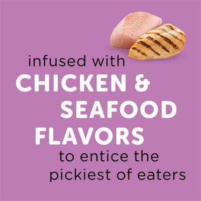 Show full view: Whisker Lickin's Chicken & Seafood Flavors Crunchy Cat Treats, 6.5-oz bag slide 6 of 12