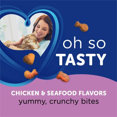 Show full view: Whisker Lickin's Chicken & Seafood Flavors Crunchy Cat Treats, 6.5-oz bag slide 4 of 12