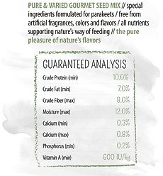 White Mill PURE Parakeet Food, 1.6-lb bag slide 2 of 7