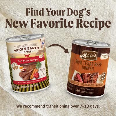 Show full view: Whole Earth Farms Grain-Free Red Meat Recipe Canned Dog Food, 12.7-oz, case of 12 slide 3 of 11