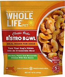 Whole Life Bistro Bowls Classic Pasta Flavored Dog Food Topper, 16-oz bag