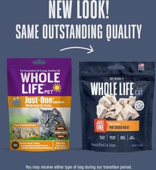 Whole Life Just One Ingredient Pure Chicken Breast Freeze-Dried Cat Treats, 9-oz bag slide 2 of 8