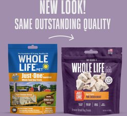 Whole Life Just One Ingredient Pure Chicken Breast Freeze-Dried Dog & Cat Treats, 21-oz bag slide 2 of 8