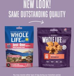 Whole Life Just One Ingredient Pure Salmon Fillet Freeze-Dried Dog & Cat Treats, 8-oz bag slide 2 of 8