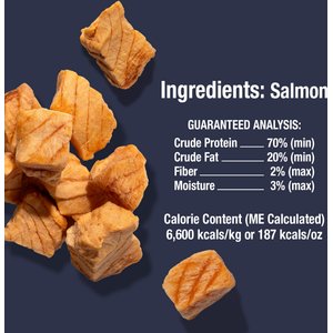 Whole Life Just One Ingredient Pure Salmon Fillet Grain-Free Freeze-Dried Cat Treats, 1-oz bag