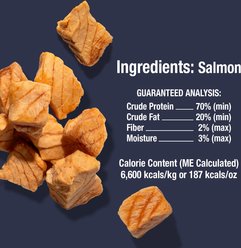Whole Life Just One Ingredient Pure Salmon Fillet Grain-Free Freeze-Dried Cat Treats, 2.5-oz bag slide 2 of 7