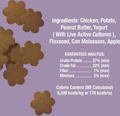 Whole Life Living Treats Healthy Gut Peanut Butter Flavor Freeze-Dried Dog Treats, 3-oz bag slide 2 of 9