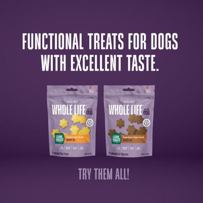 Show full view: Whole Life Living Treats Healthy Gut Peanut Butter Flavor Freeze-Dried Dog Treats, 3-oz bag slide 10 of 12