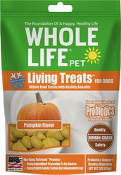 Whole Life Living Treats Healthy Gut Pumpkin Flavor Freeze-Dried Dog Treats, 6-oz bundle