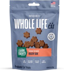 Whole Life Living Treats Healthy Skin Salmon Flavor Freeze-Dried Cat Treats, 1-oz bag