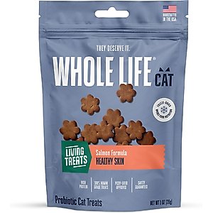 Whole Life Living Treats Healthy Skin Salmon Flavor Freeze-Dried Cat Treats, 1-oz bag