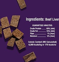 Whole Life Mini One's Beef Liver Training Dehydrated Treats for Dogs, 6-oz bag slide 2 of 8