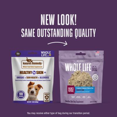 Show full view: Whole Life Nature's Remedy Skin & Allergy Support Whole Food Dog Supplement, 12-oz bag slide 4 of 12