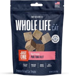 Whole Life Pet Just One Tuna Cat Treat, 1.5-oz bag