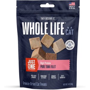 Whole Life Pet Just One Tuna Cat Treat, 3-oz bag