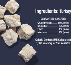 Whole Life Just One Ingredient Turkey Grain-Free Freeze-Dried Cat Treats, 2.5-oz bag slide 2 of 7