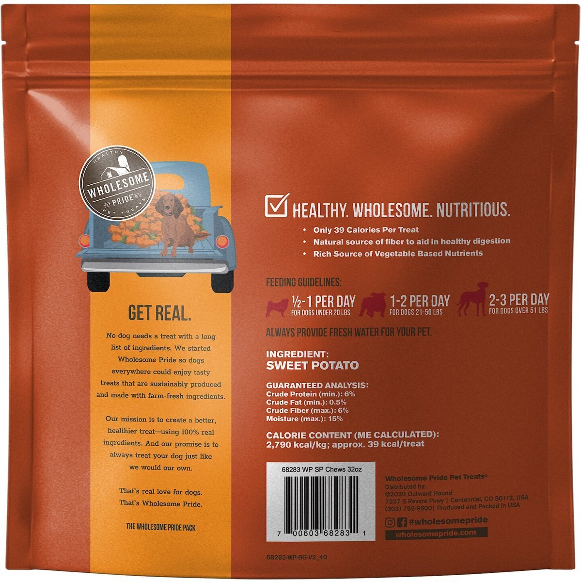 Wholesome Pride Pet Treats Beef Raw Freeze-Dried Dog Treats, 2.5-oz bag